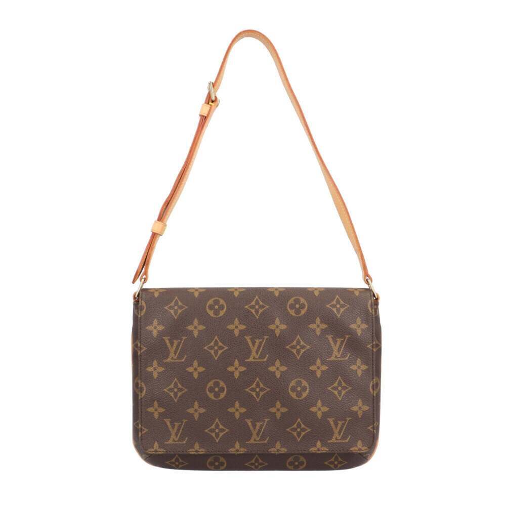 LOUIS VUITTON Brown Monogram Canvas Shoulder Bag